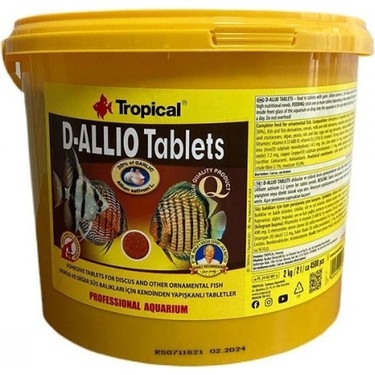 Tropical%20D-Allio%20Plus%20%30%20Sarımsaklı%20Tablet%20Yem%204500%20Adet