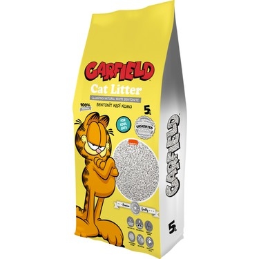 Garfıeld%205l%20Naturel%20Doğal%20Kokusuz%20Kedi%20Kumu