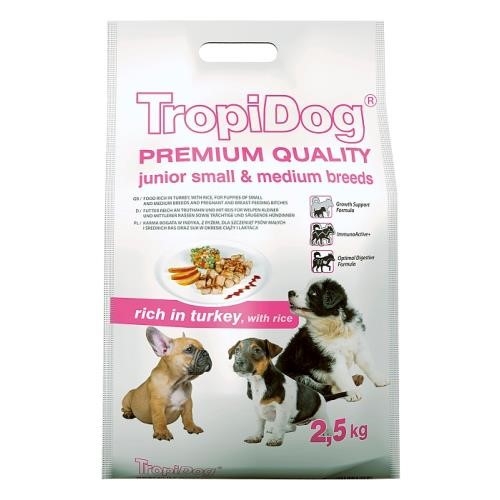 Tropidog%20Küçük%20Ve%20Orta%20Irk%20Yavru%20Köpek%20Maması%202,5%20Kg%20Hindi%20Etli