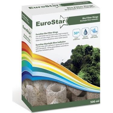 EuroStar%20Bio%20Filter%20Ring%20Beyaz Seramik%20500%20ML