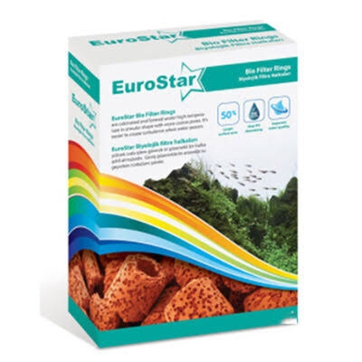 EuroStar%20Bio%20Filter%20Ring%20Kahverengi%20Seramik%20500%20ML