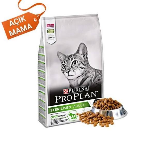 Pro Plan Sterilised Somonlu ve Ton Balıklı 1 kg Kısırlaştırılmış Yetişkin Kuru Kedi Maması - Açık Paket